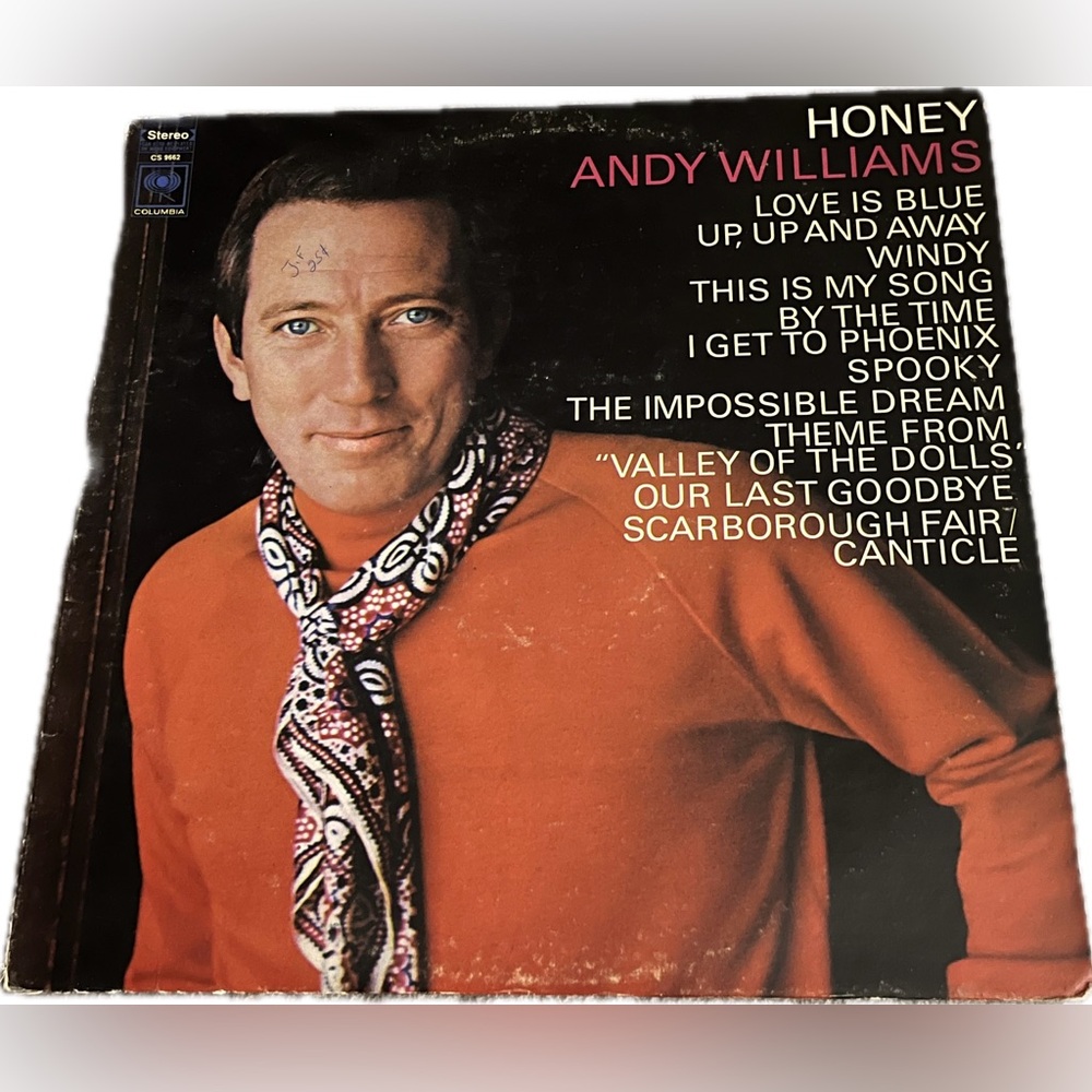 Andy Williams Honey Vinyl Album